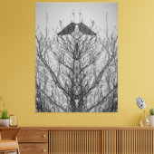 抽象芸術のカラスの鳥プリント キャンバスプリント (インサイチュ (リビング))