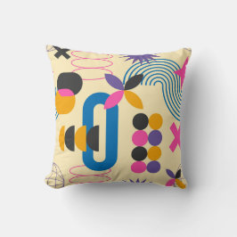 抽象芸術のカラフル美しい幾何学模様 クッション