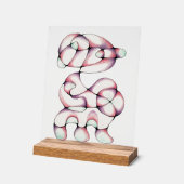 抽象芸術のガラスの装飾 アクリルサイン (傾斜)