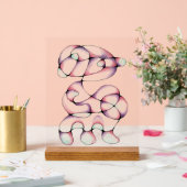 抽象芸術のガラスの装飾 アクリルサイン (ウェディング)