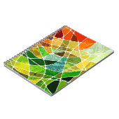 抽象芸術のグランジ幾何学的背景パターングランジ ノートブック (左側)