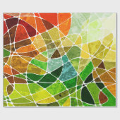 抽象芸術のグランジ幾何学的背景パターングランジ ラッピングペーパー (フラット)