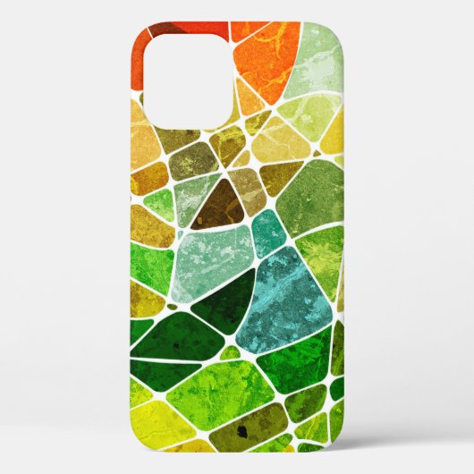 抽象芸術のグランジ幾何学的背景パターングランジ Case-Mate iPhoneケース (裏面)