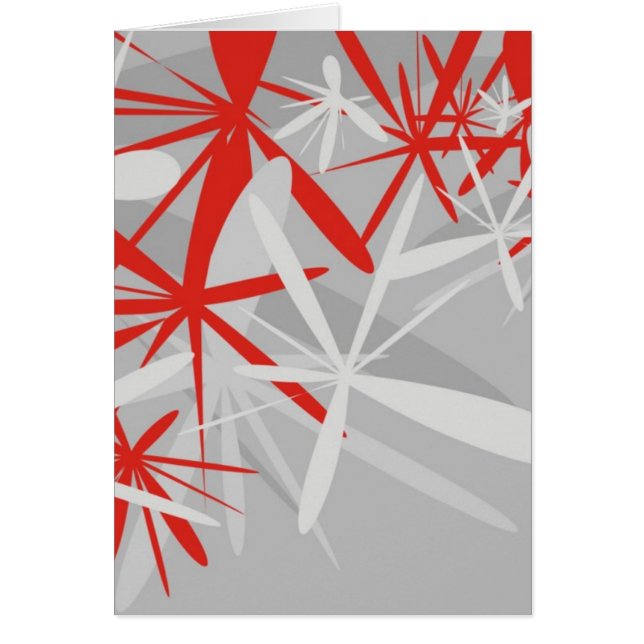 抽象芸術のグリーティングカード (正面)