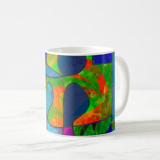 抽象芸術のコーヒーマグ "abstract6" コーヒーマグカップ (正面右)