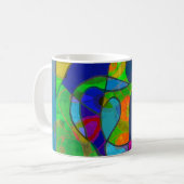 抽象芸術のコーヒーマグ "abstract6" コーヒーマグカップ (正面左)