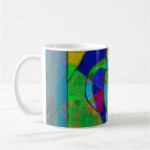 抽象芸術のコーヒーマグ "abstract6" コーヒーマグカップ (左)