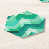 抽象芸術のシェブロン ペーパーコースター (アングル)