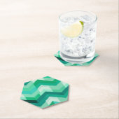 抽象芸術のシェブロン ペーパーコースター (インサイチュ)