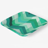 抽象芸術のシェブロン ペーパープレート (傾斜あり)