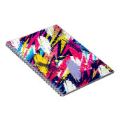 抽象芸術のシームレスなパターンクリエイティブ背景 ノートブック (右側)