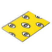 抽象芸術のシームレスなパターン。シームレスアイバックガー ノートブック (左側)