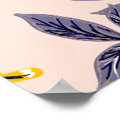 抽象芸術のシームレスなパター葉ン(ヴィンテージと) ポスター (角)