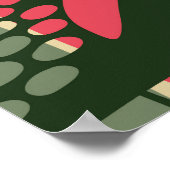 抽象芸術のシームレスなパタ葉ーン。ハ ポスター (角)