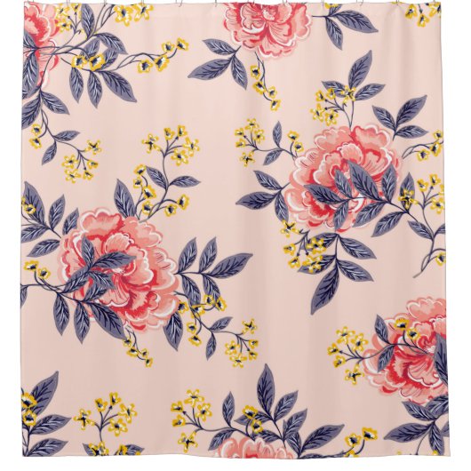 抽象芸術のシームレスなパ葉ターンと  シャワーカーテン (正面)