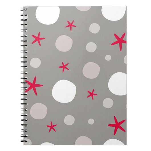 抽象芸術のシームレスなヴィンテージパターン ノートブック (正面)