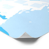 抽象芸術のシームレスなヴィンテージパターン。反復色 ポスター (角)