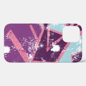 抽象芸術のシームレスな幾何学的パターン都グランジ市  Case-Mate iPhoneケース (裏面 (横))