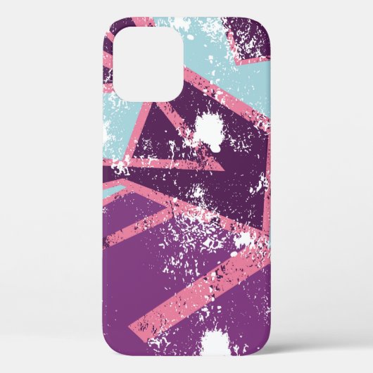 抽象芸術のシームレスな幾何学的パターン都グランジ市  Case-Mate iPhoneケース (裏面)