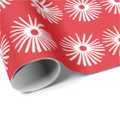 抽象芸術のシームレスな白黒フローラテクスチャ。  ラッピングペーパー (ロールコーナー)