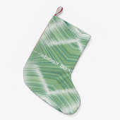 抽象芸術のシームレスな背景波線が多く生じる スモールクリスマスストッキング (正面 (吊り時))
