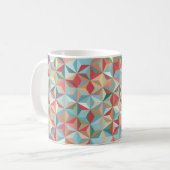 抽象芸術のシームレスな背景  コーヒーマグカップ (正面左)