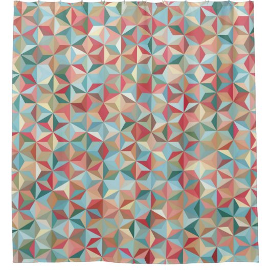 抽象芸術のシームレスな背景  シャワーカーテン (正面)