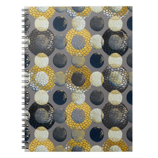 抽象芸術のジオメトカラフルリ形状：水色。 ノートブック (正面)