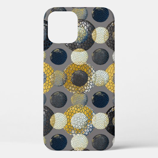 抽象芸術のジオメトカラフルリ形状:水色。 Case-Mate iPhoneケース (裏面)