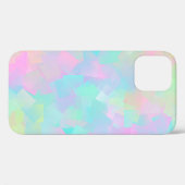 抽象芸術のジオメトリ図形のレトロパターン（ピンク） Case-Mate iPhoneケース (裏面 (横))