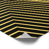 抽象芸術のジオメトリ背景六角形のメッシュ ポスター (角)