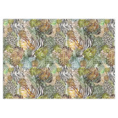 抽象芸術のジャングルカラフル テーブルクロス (正面(横))