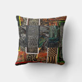 抽象芸術のジャングル クッション (裏面)