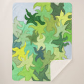 抽象芸術のジャングル シェルパブランケット (正面)