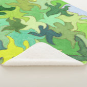 抽象芸術のジャングル シェルパブランケット (3/4)