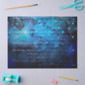 抽象芸術のスクリプト青い緑の水の色の分離 薄葉紙 (クラフト)