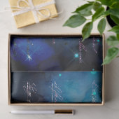 抽象芸術のスクリプト青い緑の水の色の分離 薄葉紙 (ギフト)