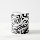 抽象芸術のストライプのコーヒのマグカップ コーヒーマグカップ (中央)