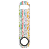 抽象芸術のストライプの垂直パターン スピード栓抜き (裏面)