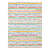 抽象芸術のストライプの垂直パターン テーブルクロス (正面)