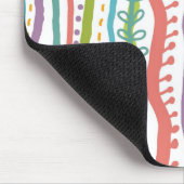 抽象芸術のストライプの垂直パターン マウスパッド (コーナー)