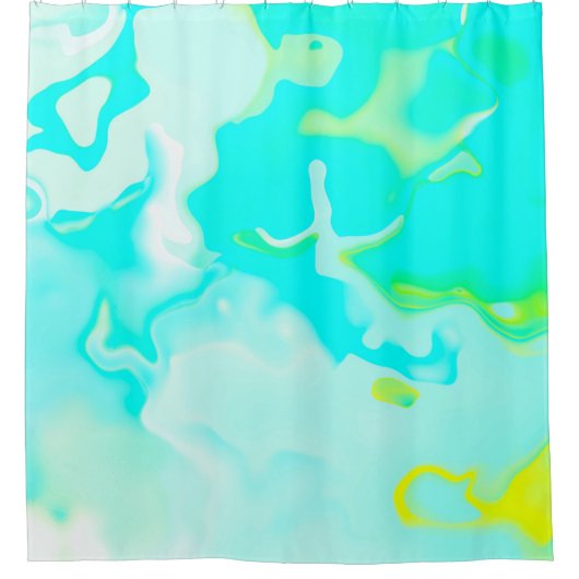 抽象芸術のソフトクラウドの背景(PASTELカラフル) シャワーカーテン (正面)