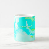 抽象芸術のソフトクラウド背景パステルカラフル コーヒーマグカップ (中央)