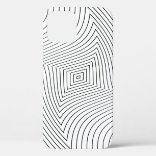 抽象芸術のツイスト背景。変数thiの行 iPhone 12ケース