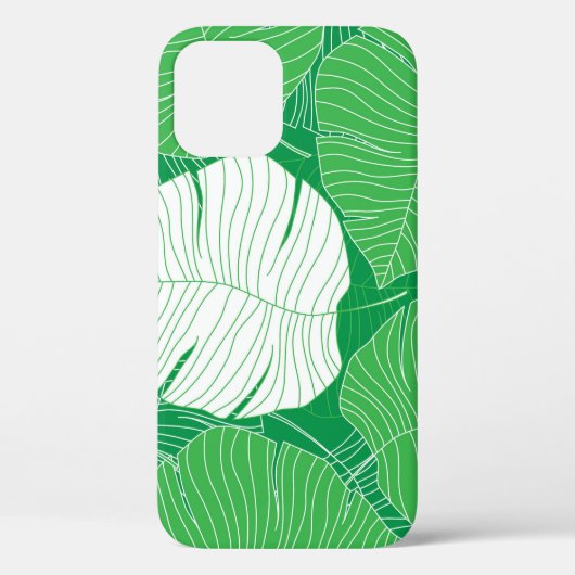 抽象芸術のトロピッ芸術的ク絵を描リーフ。 Case-Mate iPhoneケース (裏面)