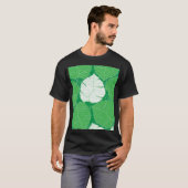抽象芸術のトロピッ芸術的ク絵を描リーフ。 Tシャツ (正面フル)