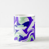 抽象芸術のトーンでの旋回パタクールーン コーヒーマグカップ (中央)