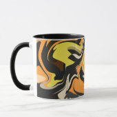 抽象芸術のトーンでの旋回パタ自然ーン マグカップ (左)