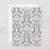 抽象芸術のドードル ポストカード (正面/裏面)