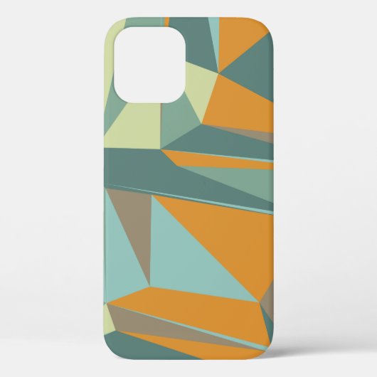 抽象芸術のバックグラウンドとカラフルの三角形 Case-Mate iPhoneケース (裏面)